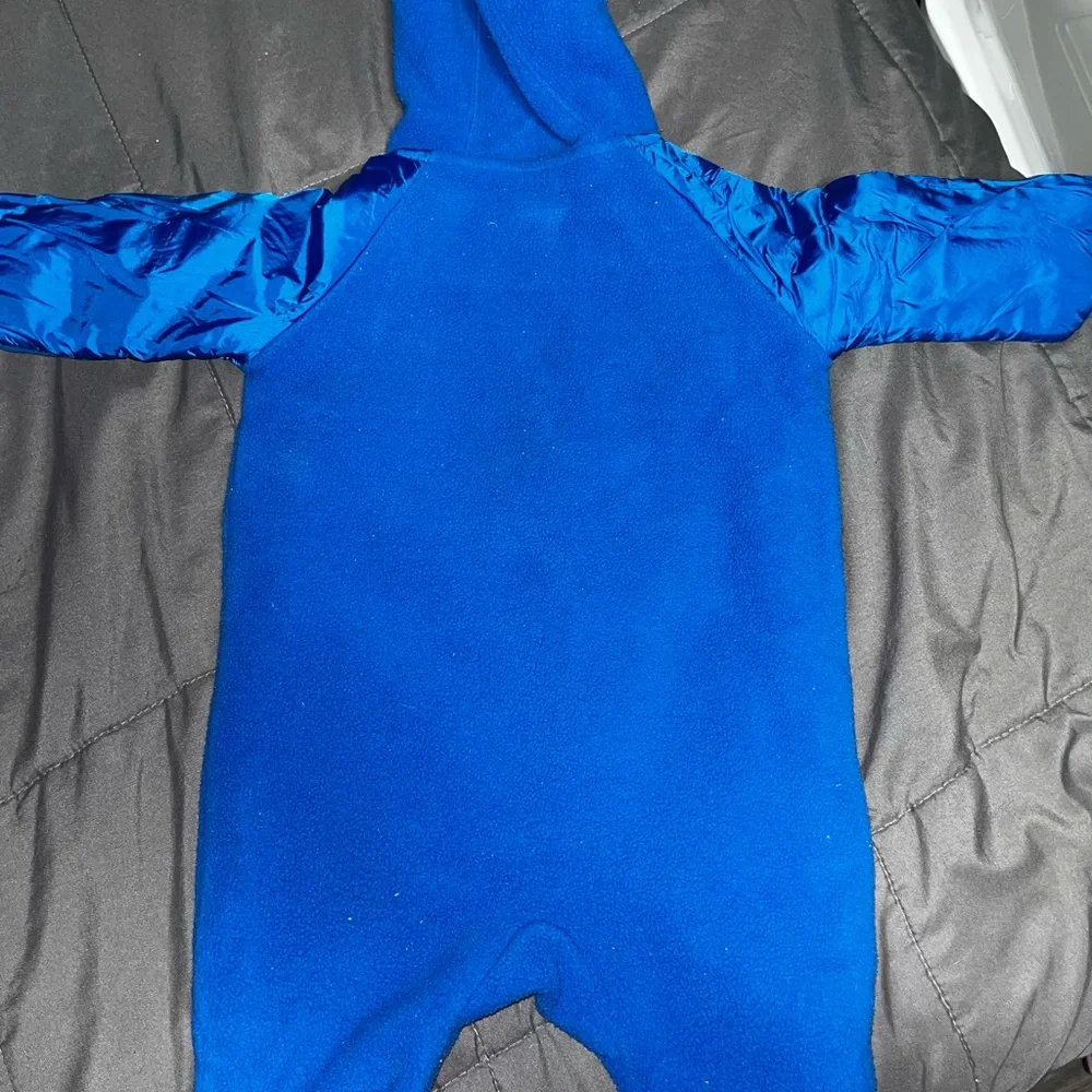 Ralph Lauren Baby Snow Suit‎ 3M Blue Hooded Fleece Winter Bunting One Piece